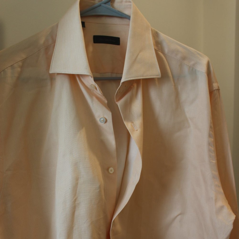 NEW Saks dress shirt (light orange) Size:17